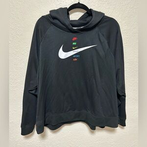 Nike Black Tee with Colorful Accents